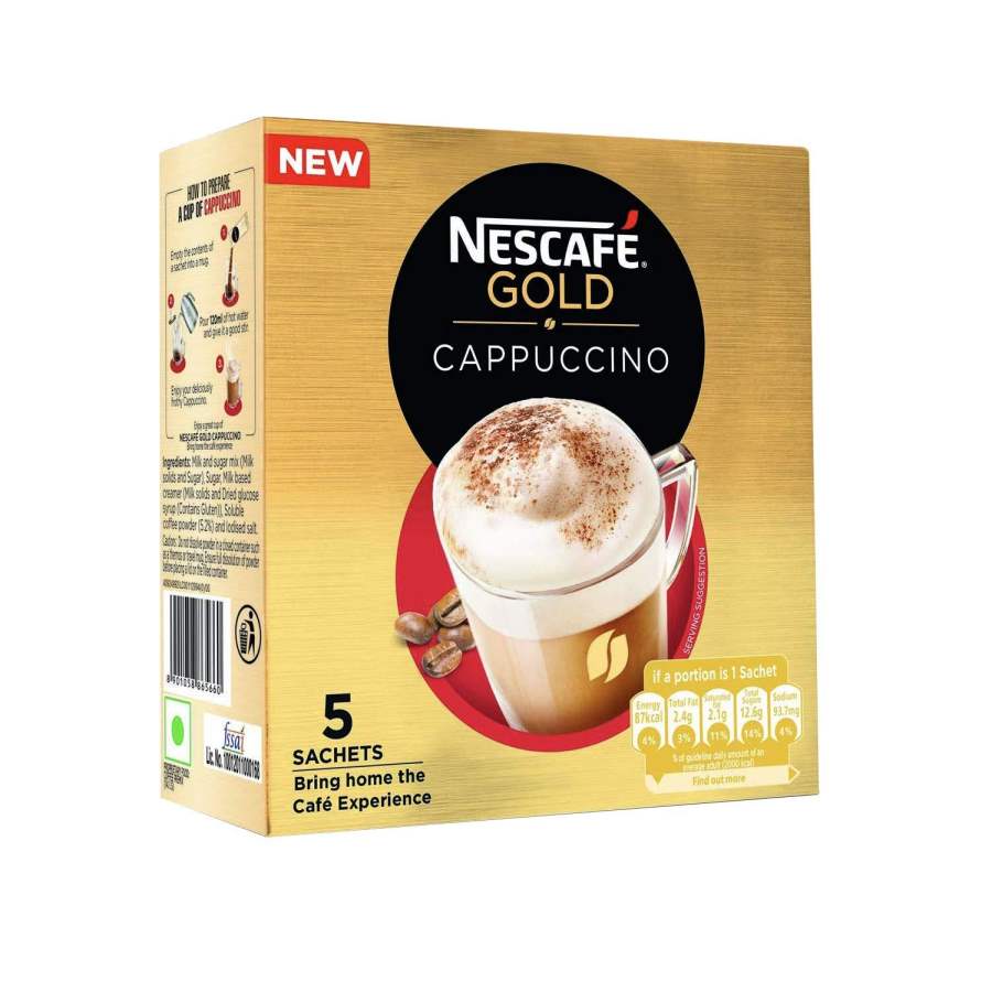 Buy Nescafe Gold Cappuccino, 5 sachets x 25g online usa [ USA ] 