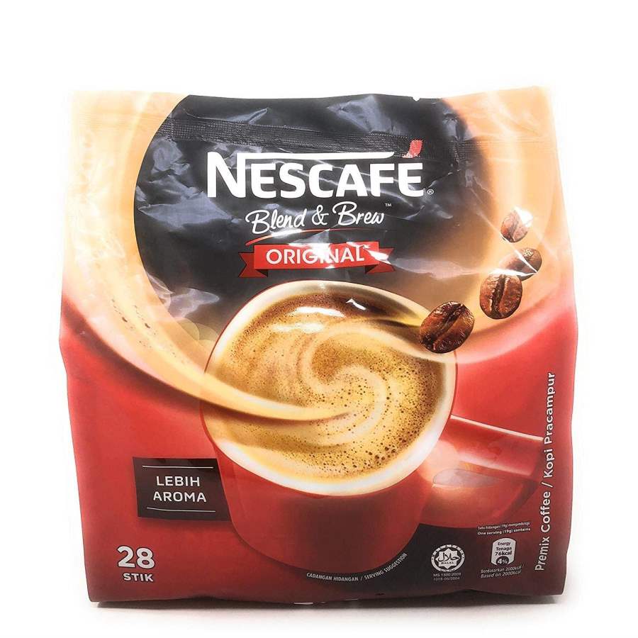 Buy Nescafe Blend & Brew 3in1 Original Coffee, 28 Sticks - 532g (28x19g) online usa [ USA ] 