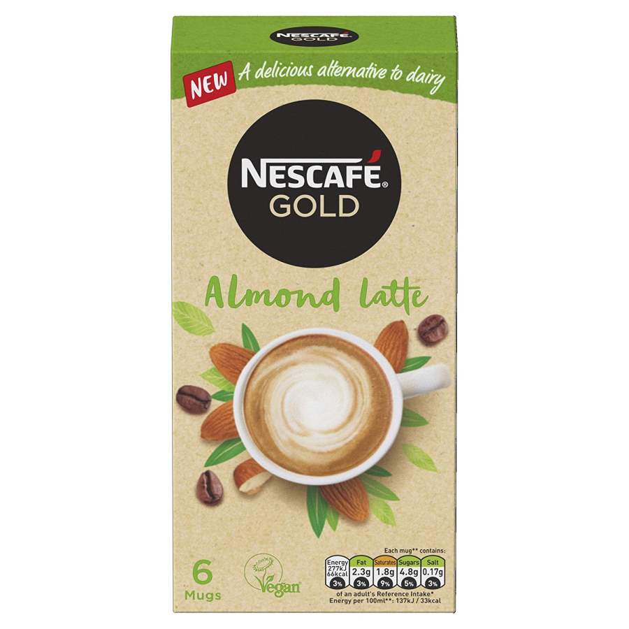 Buy Nescafe Gold Almond Latte Coffee Box ( 6 X 16g ) online usa [ USA ] 