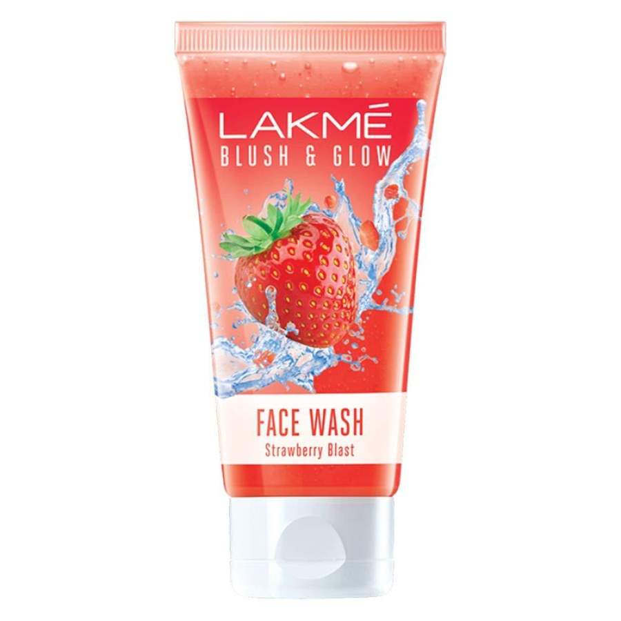 Buy Lakme Blush & Glow Strawberry Freshness Gel Face Wash With Strawberry Extracts online United States of America [ USA ] 