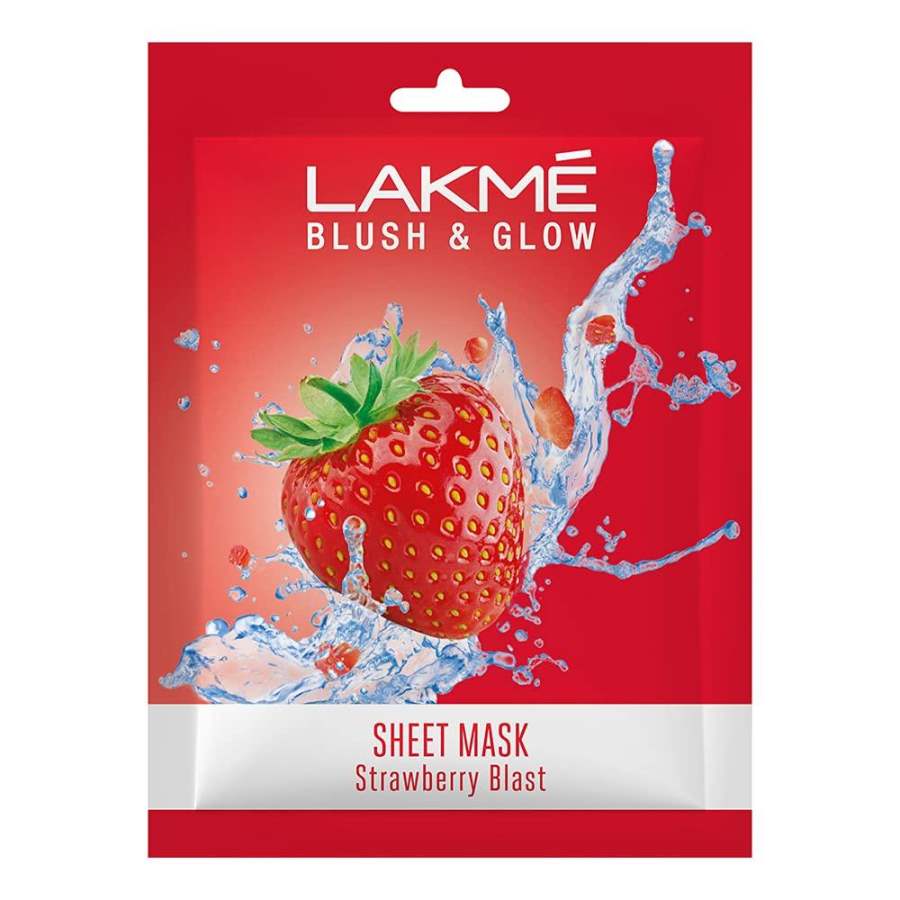 Buy Lakme Blush & Glow Strawberry Sheet Mask
