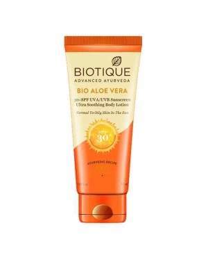 Buy Biotique Bio Aloe Vera SPF 30+ Ultra Soothing Body Lotion online United States of America [ USA ] 