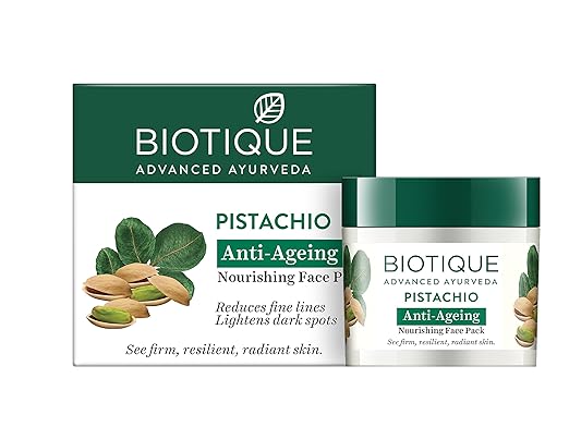 Buy Biotique Pistachio Anti Ageing Nourishing Face Pack
