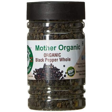 Buy Mother Organic Black Pepper Whole Bottle