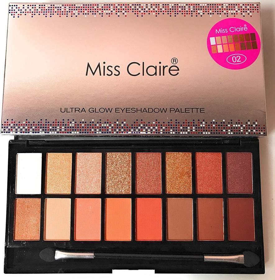 Buy Miss Claire Ultra Glow Eyeshadow Palette 2, Multi online usa [ USA ] 