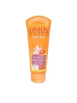 Buy Lotus Herbals Safe Sun UV Screen Matte Gel Sunscreen with SPF 50 online United States of America [ USA ] 