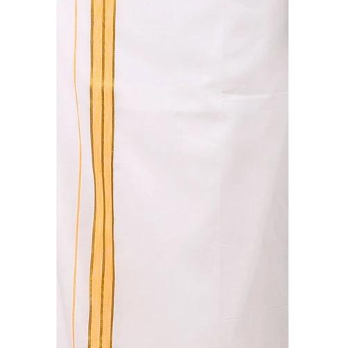 Buy Ramraj Cotton Single Dhoti White Yuga Jari Fancy online usa [ USA ] 