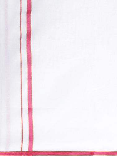 Buy Ramraj Cotton Double Dhoti White Ultimate Jari Fancy online United States of America [ USA ] 