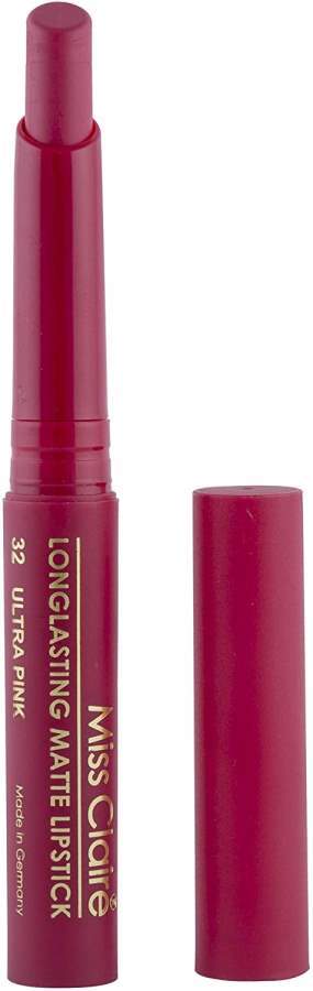 Buy Miss Claire Longlasting Matte Lipstick, Ultra Pink 32