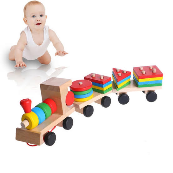 Buy Muthu Groups Shapes pull along train online United States of America [ USA ] 