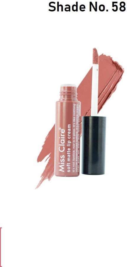 Buy Miss Claire Soft Matte Lip Cream, 58 Pink online usa [ USA ] 