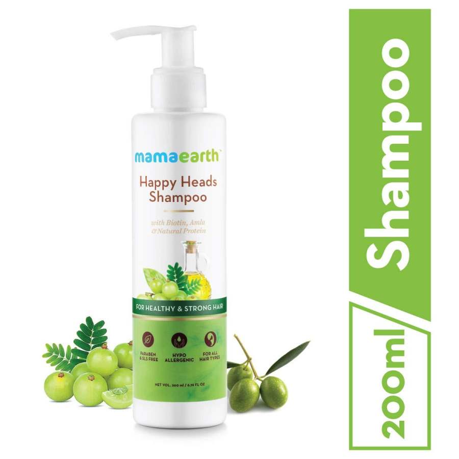 Buy MamaEarth Happy Heads Natural Protein Hair Shampoo