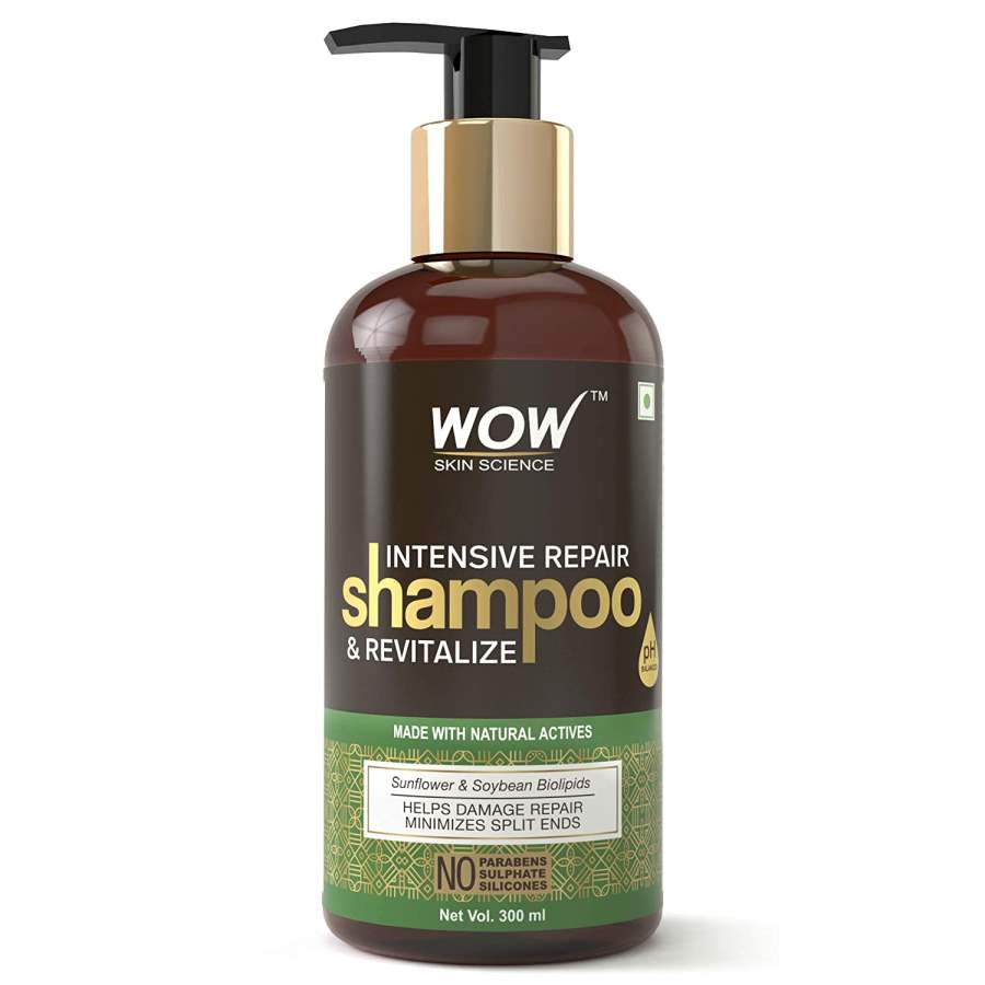 Buy WOW Intensive Repair & Revitalize No Parabens, Sulphate & Silicone Shampoo - 300mL