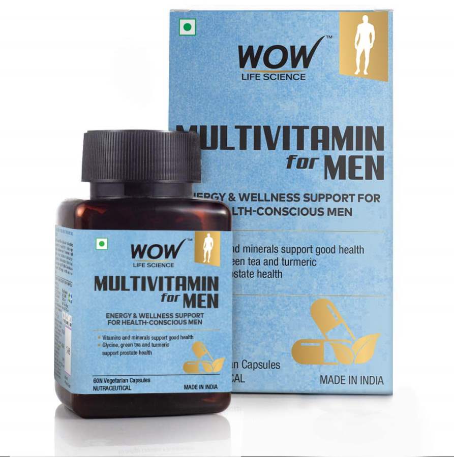 Buy WOW Life Science Multivitamin for Men 60 Veg Capsules