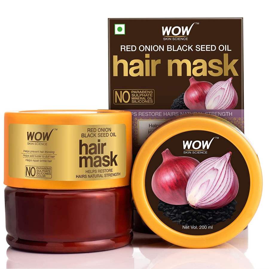 Buy WOW Skin Science Red Onion Black Seed Oil Hair Mask online United States of America [ USA ] 