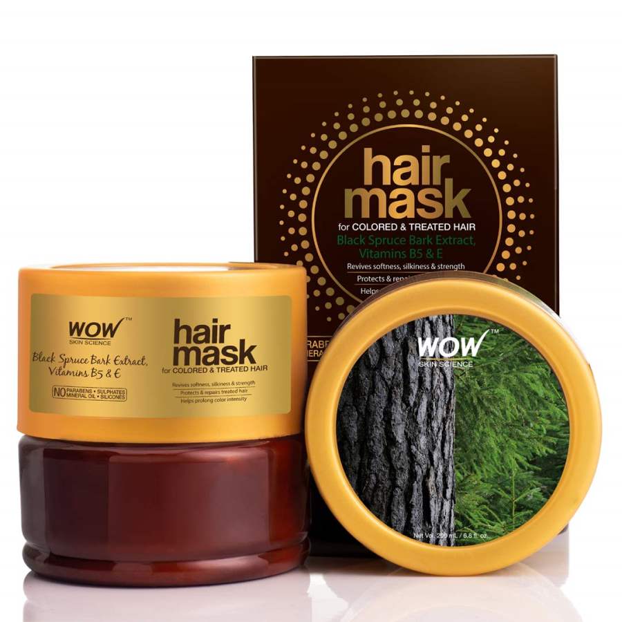 Buy WOW Skin Science Black Spruce Bark Extract, Vitamin B5 & E Hair Mask online usa [ USA ] 