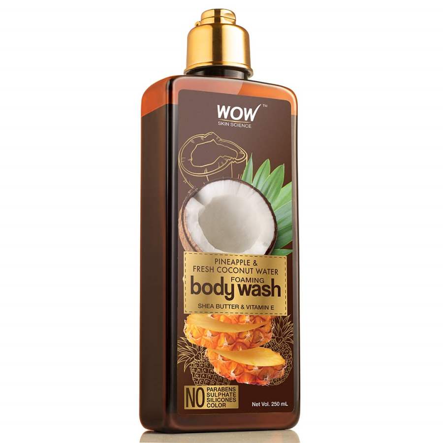 Buy WOW Skin Science Pineapple & Fresh Coconut Water Foaming Body Wash - 250ml online United States of America [ USA ] 