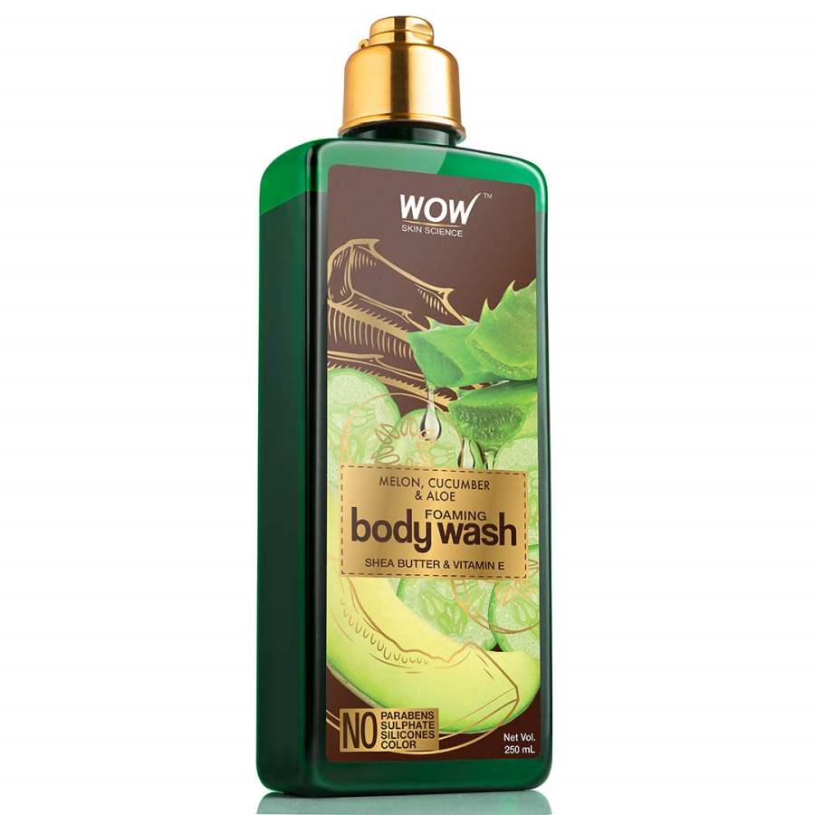 Buy WOW Skin Science Melon, Cucumber & Aloe Foaming Body Wash - 250ml online United States of America [ USA ] 