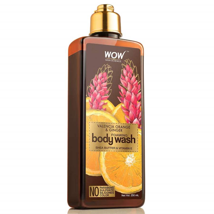 Buy WOW Skin Science Valencia Orange & Ginger Foaming Body Wash - 250ml online United States of America [ USA ] 