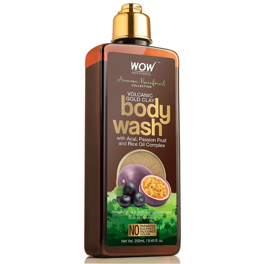Buy WOW Amazon Rainforest Collection - Volcanic Gold Clay Shower Gel - 250ml