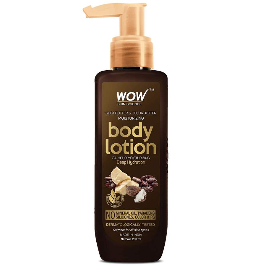 Buy WOW Skin Science Shea & Cocoa Butter Moisturizing Body Lotion Deep Hydration online usa [ USA ] 