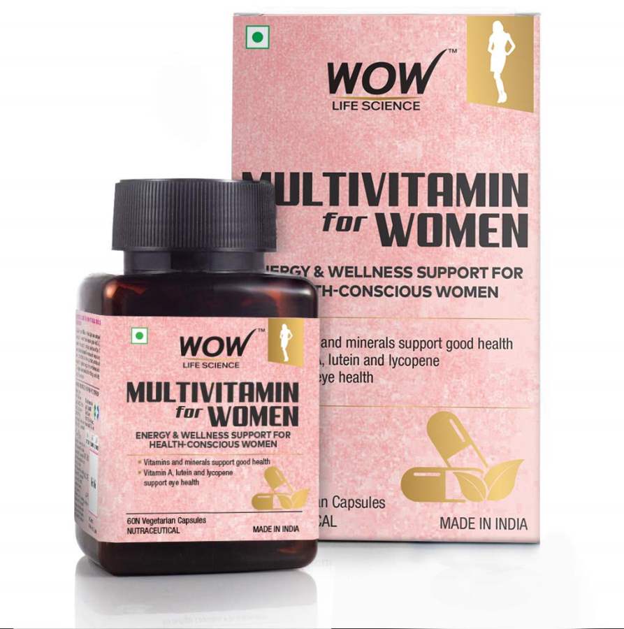 Buy WOW Life Science Multivitamin For Women 60 Veg Capsules