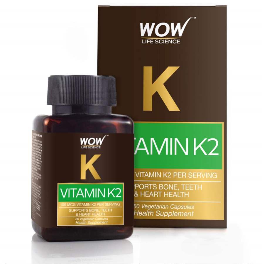 Buy WOW Skin Science WOW Vitamin K2 55mcg - 60 Vegetarian Capsules online usa [ USA ] 