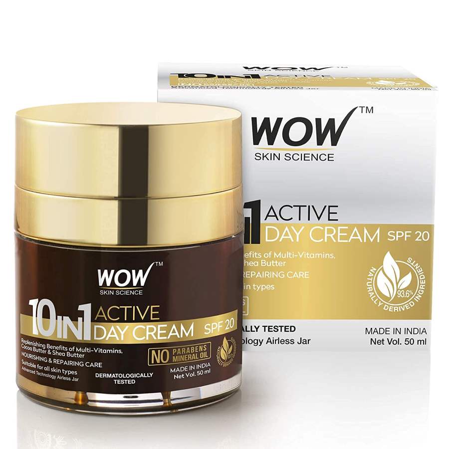 Buy WOW 10 in 1 Active Miracle No Parabens & Mineral Oil Day Cream online United States of America [ USA ] 