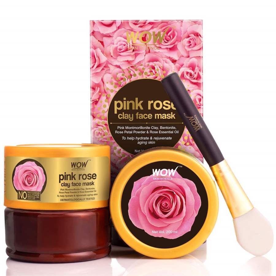 Buy WOW Skin Science Pink Rose Clay Face Mask