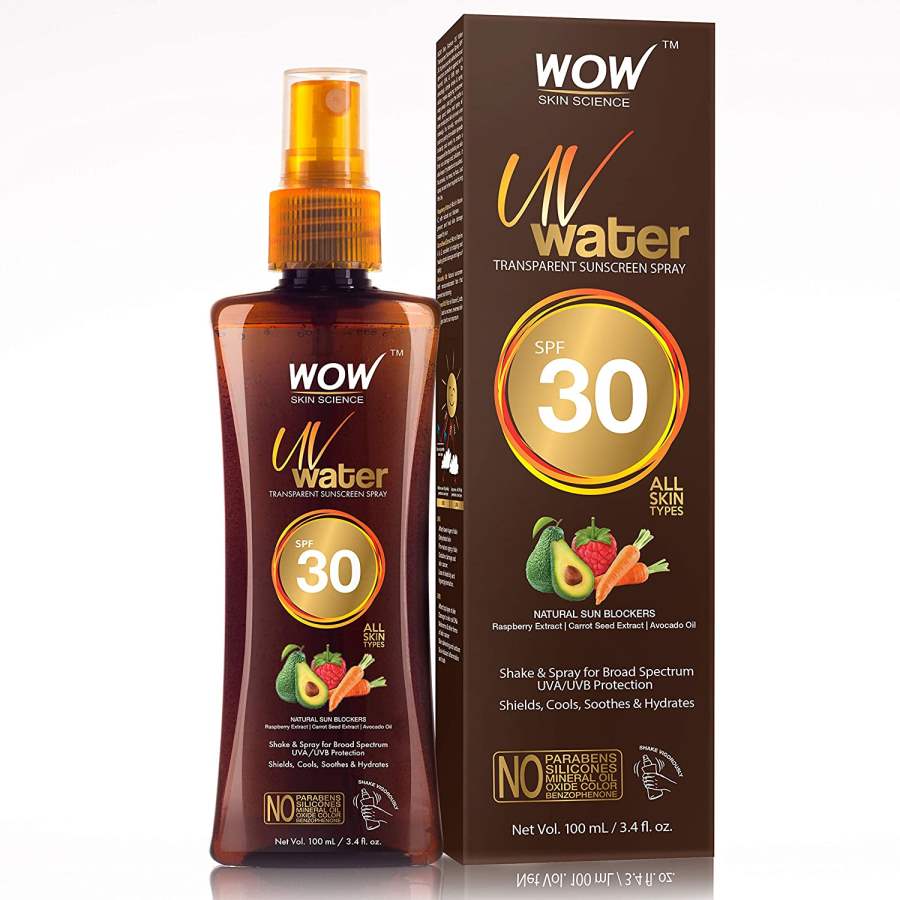 Buy WOW Skin Science UV Water Transparent Sunscreen Spray SPF 30 online usa [ USA ] 