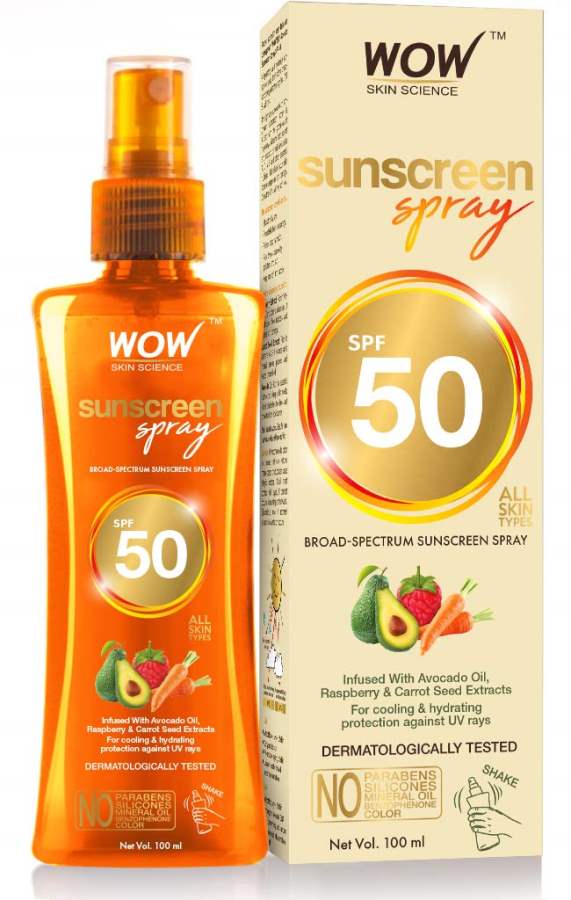 Buy WOW Skin Science UV Sunscreen Spray Spf 50 - 100 ml online United States of America [ USA ] 