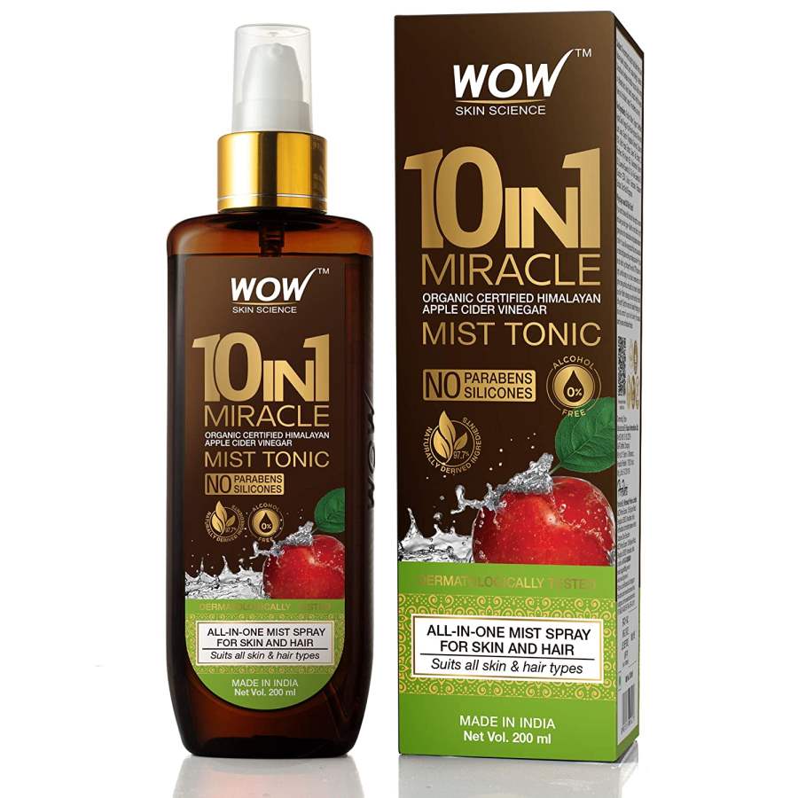 Buy WOW 10 in 1 Miracle Apple Cider Vinegar No Parabens, Sulphate & Silicones Mist Tonic - 200mL online United States of America [ USA ] 