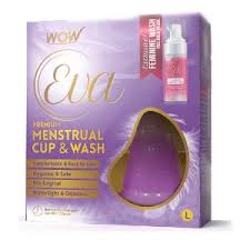 Buy WOW Skin Science Eva Reusable Menstrual Cup And Wash Size L Above 30 Years Size L online usa [ USA ] 