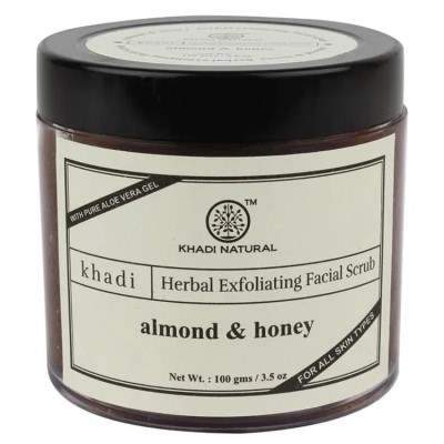 Buy Khadi Natural Almond & Honey Herbal Exfoliating Facial Scrub online usa [ USA ] 