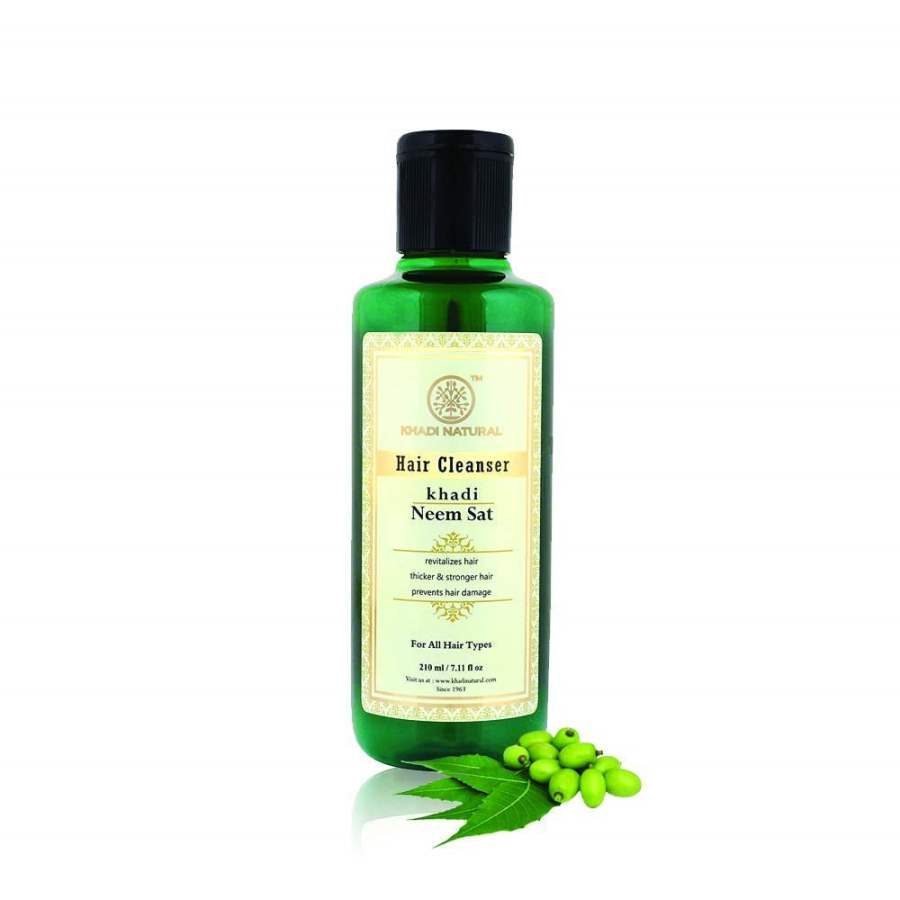 Buy Khadi Natural Neem Sat Hair Cleanser (Shampoo) - 210ml