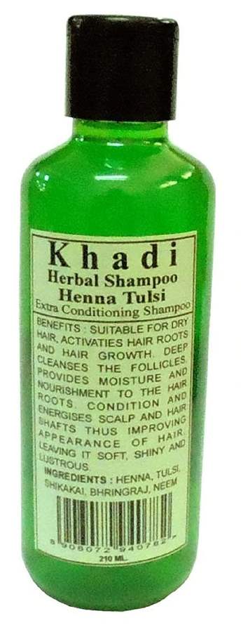 Buy Khadi Natural Henna & Tulsi Shampoo(green) online usa [ USA ] 