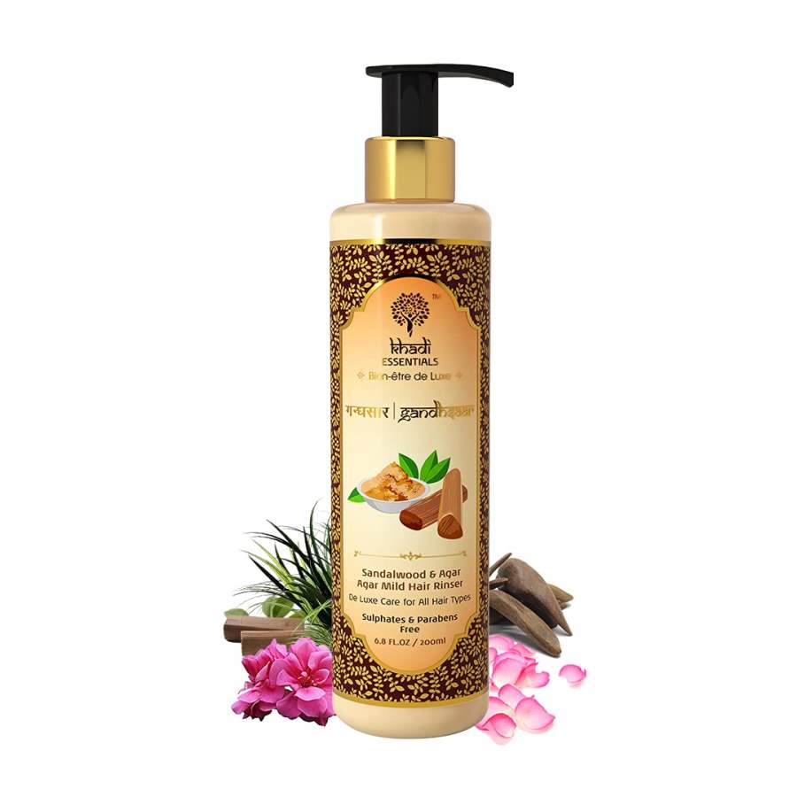 Buy Khadi Natural Sandalwood Rose Hair Shampoo