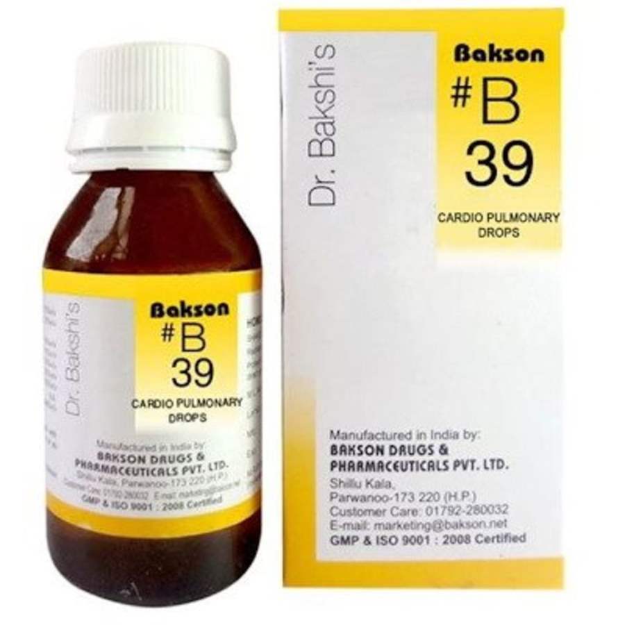 Buy Bakson B39 Cardio Pulmonary Drops
