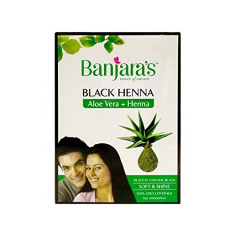 Buy Banjaras Aloe Vera Henna - Black online United States of America [ USA ] 