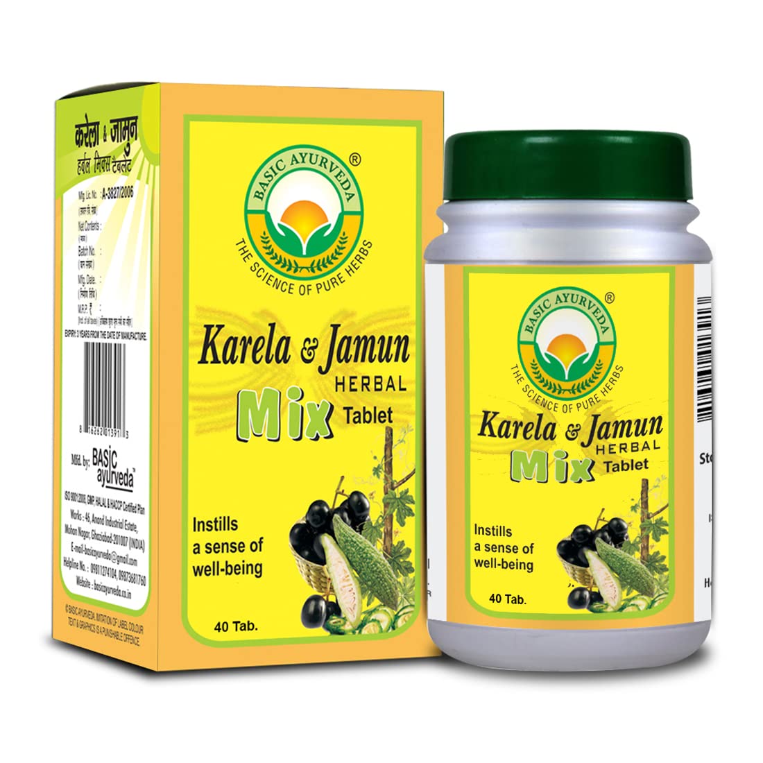 Buy Basic Ayurveda Karela & Jamun Herbal Mix Tablet online usa [ USA ] 