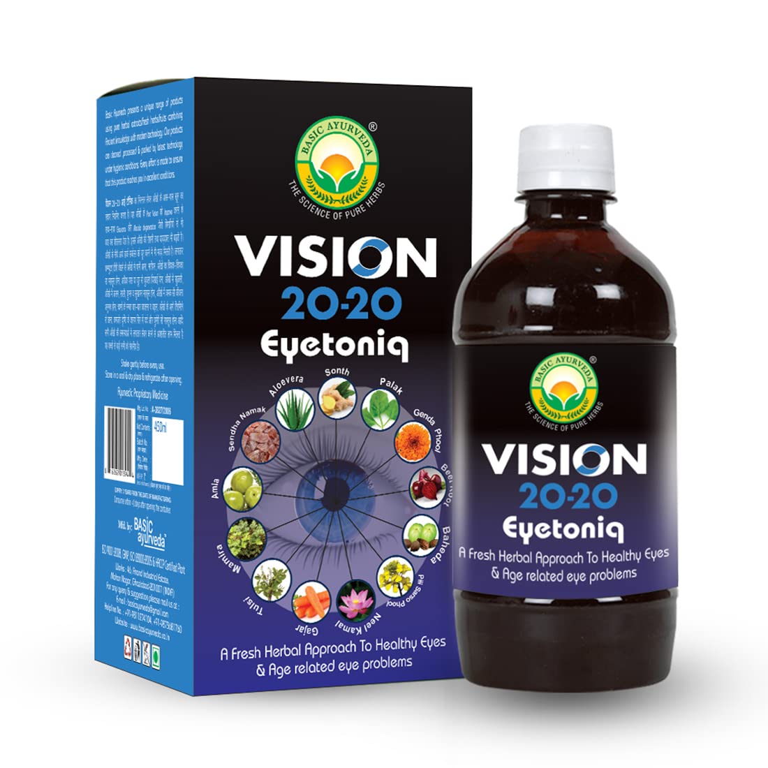 Buy Basic Ayurveda Vision 20-20 Eyetoniq online usa [ USA ] 