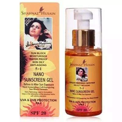 Buy Shahnaz Husain 5 In 1 Nano Sunscreen Gel Uva & Uvb Protection Pa+ Spf 20
