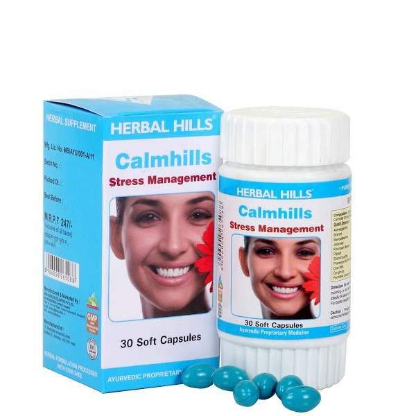Buy Herbal Hills Calmhills Stress Management Formula Capsules online United States of America [ USA ] 