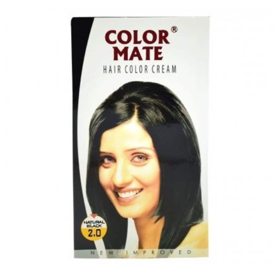 Buy Color Mate Hair Color Cream - Natural Black 2.0 online United States of America [ USA ] 