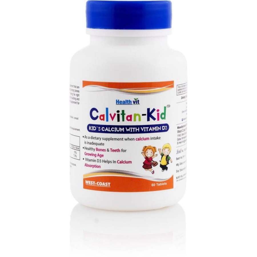 Buy Healthvit HealthVit CAL - KID Kid's Calcium with Vitamin D3 online usa [ USA ] 