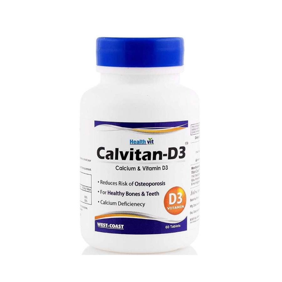 Buy Healthvit Calvitan-D3 Calcium and Vitamin D3 Tablets online United States of America [ USA ] 
