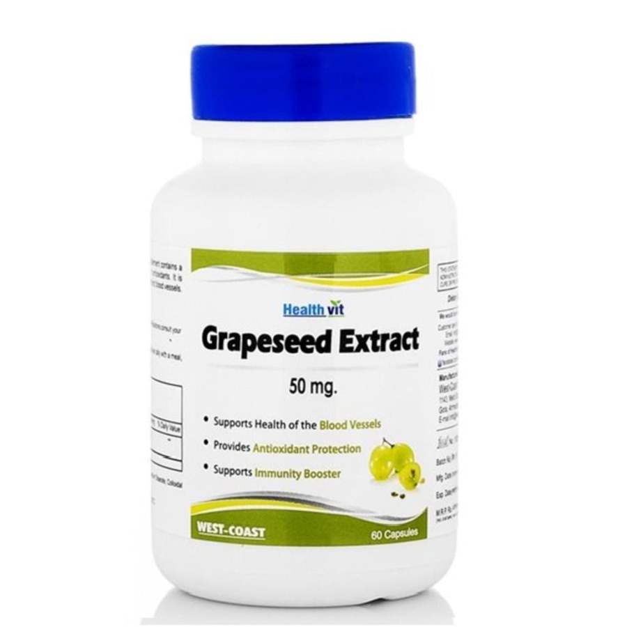 Buy Healthvit Grape Seed 50 mg Immunity Booster online United States of America [ USA ] 