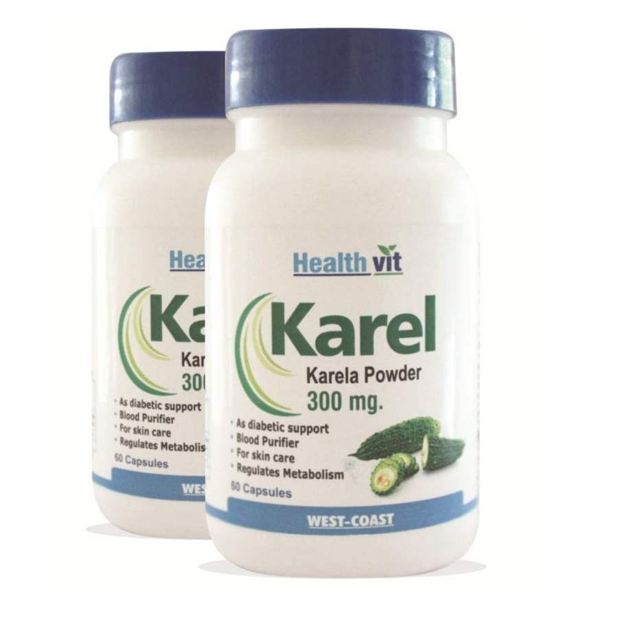 Buy Healthvit Karel Karela Powder 300 mg Capsules online United States of America [ USA ] 