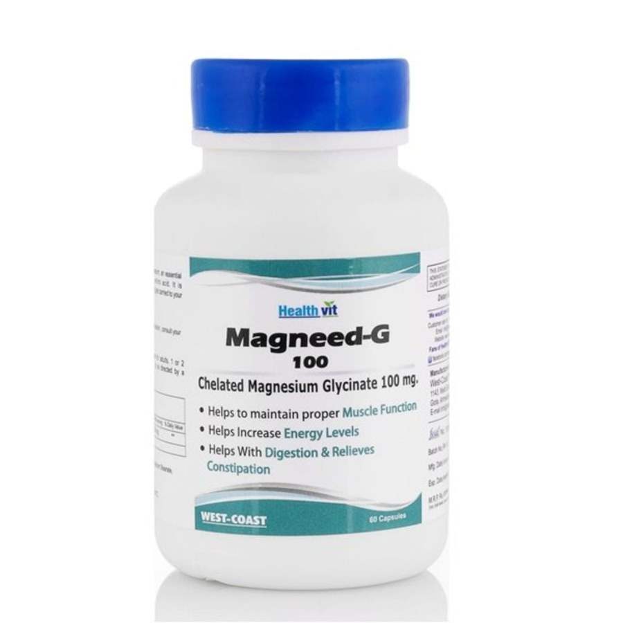 Buy Healthvit Magnesium Gglycinate 100mg online United States of America [ USA ] 