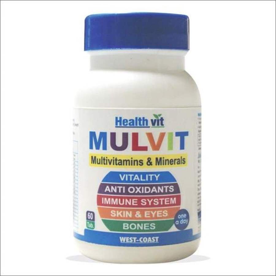 Buy Healthvit MULVIT A TO Z Multivitamins and Minerals Promotes Immunity, Skin, Eyes, Overall Wellness, Bones, Vitality online United States of America [ USA ] 